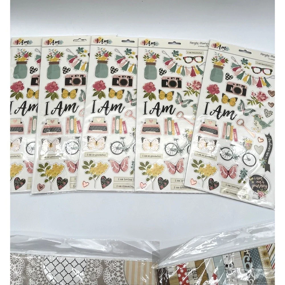 Scrapbooking‎ Kit Craft Lot Echo Park Simple Stories Teresa Collins & More